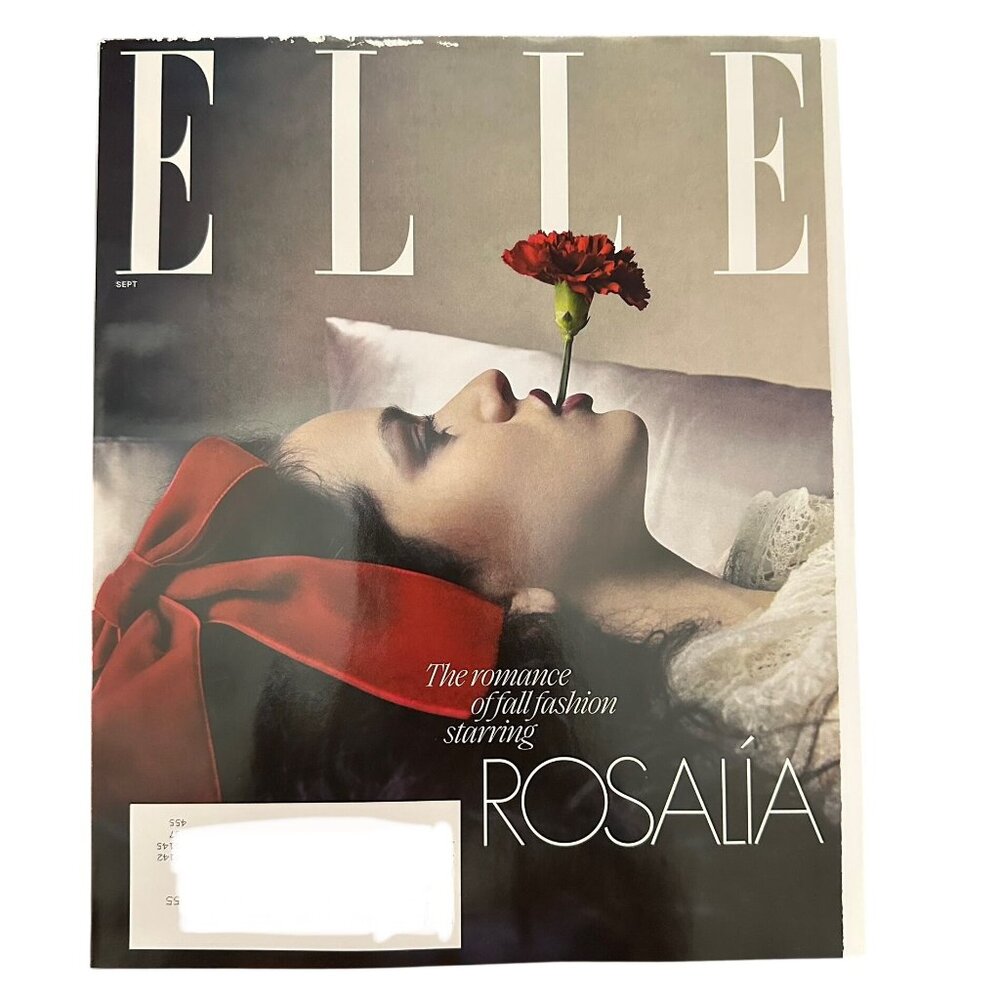 Elle Magazine September 2025 The Romance of Fall Fashion Starring Rosalia